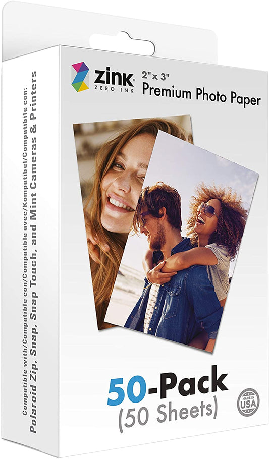 2"X3" Premium Instant Photo Paper (50 Pack)