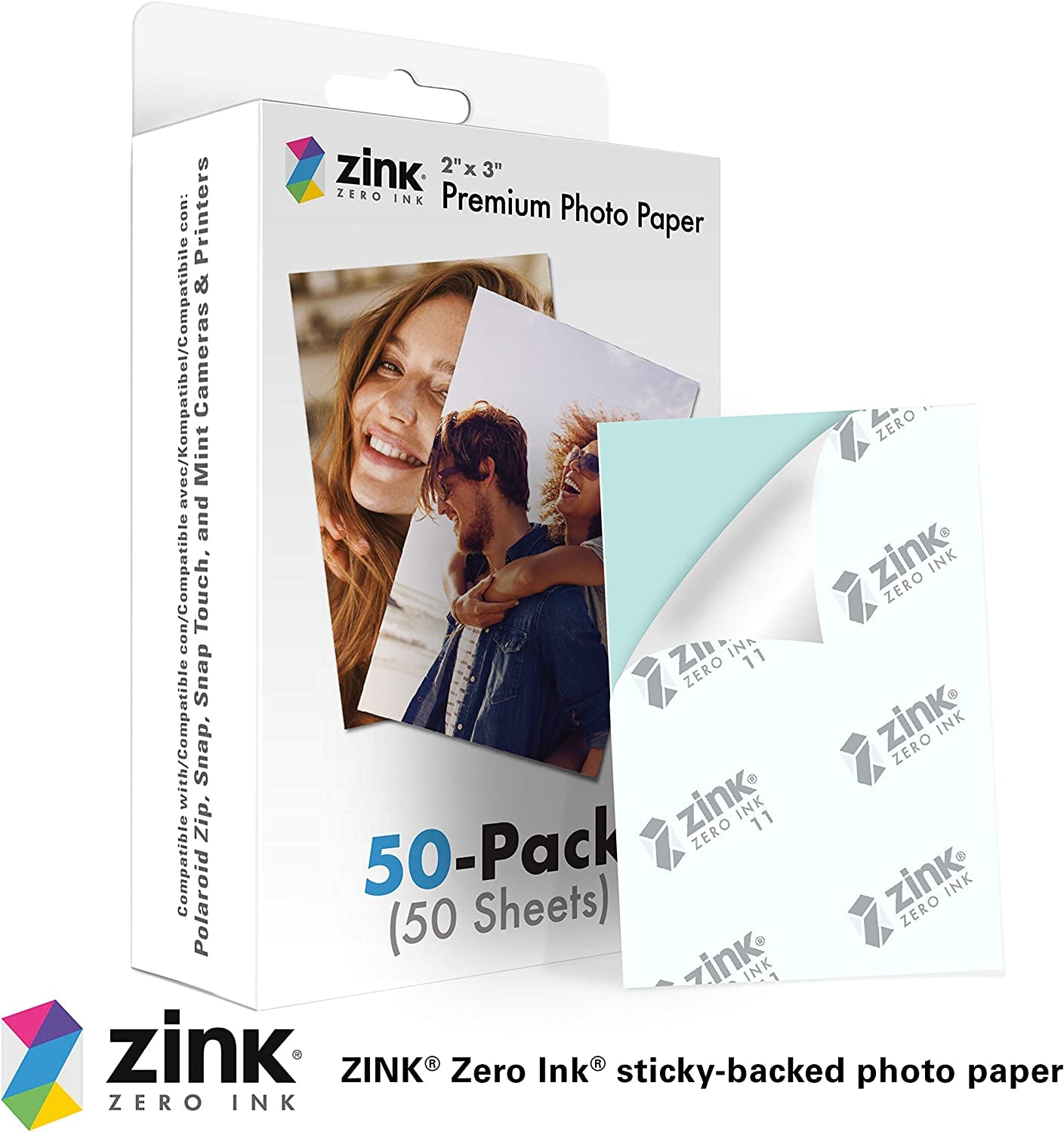2"X3" Premium Instant Photo Paper (50 Pack)