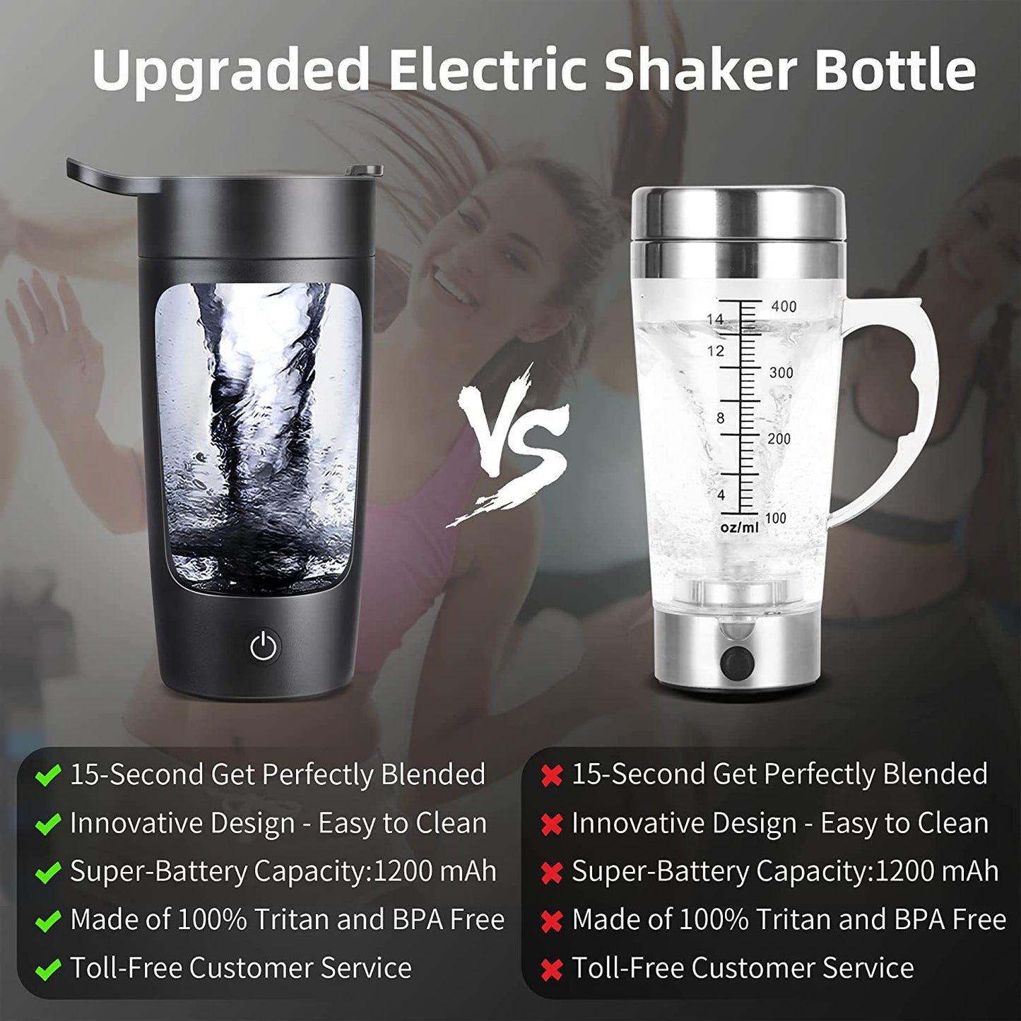 Electric Shaker Bottle
